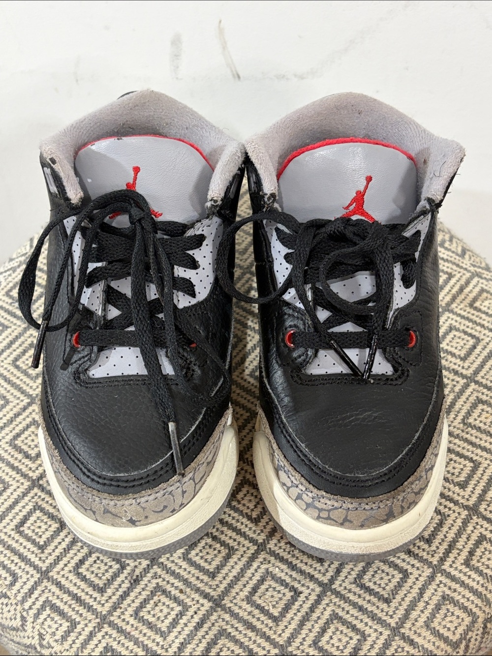 Air Jordan 3 Retro Black Cement 2024 Kids Toddler 11C DM0966-010
